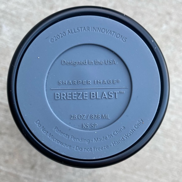 Sharper Image Black and Gray Breeze Blast Tumbler *ice pack not included - Picture 4 of 4
